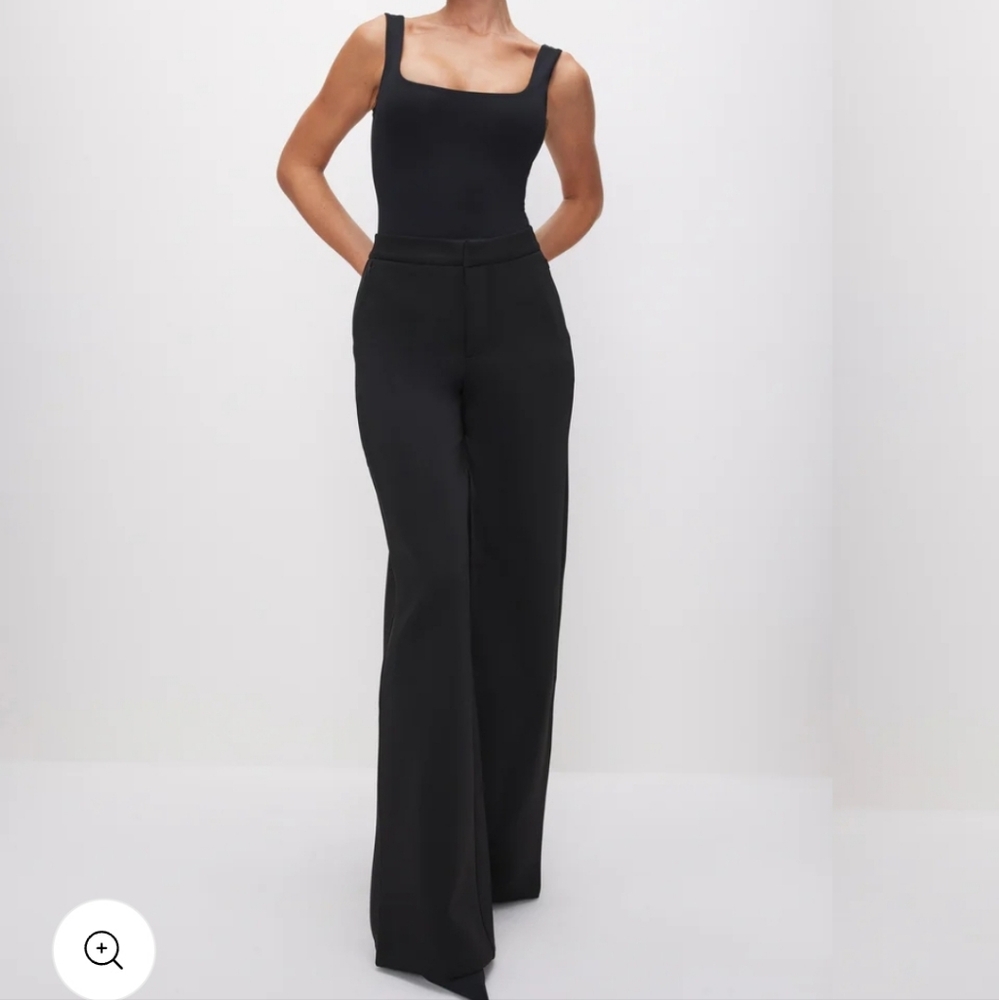 GOOD AMERICAN|| SCUBA WIDE LEG TROUSER